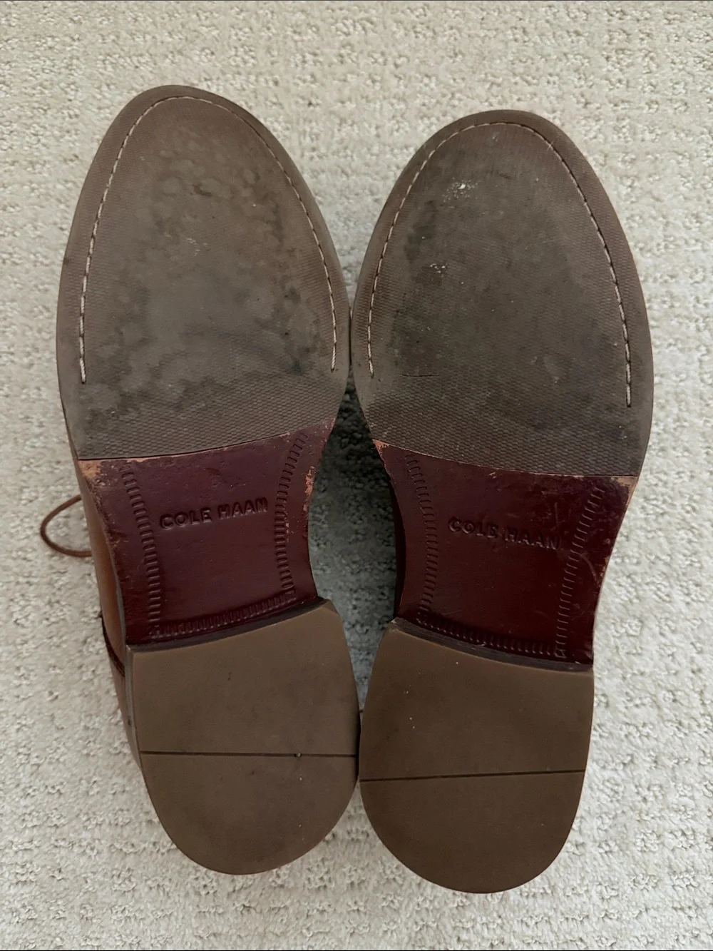 COLE HAAN- Brown Leather Derby Shoes